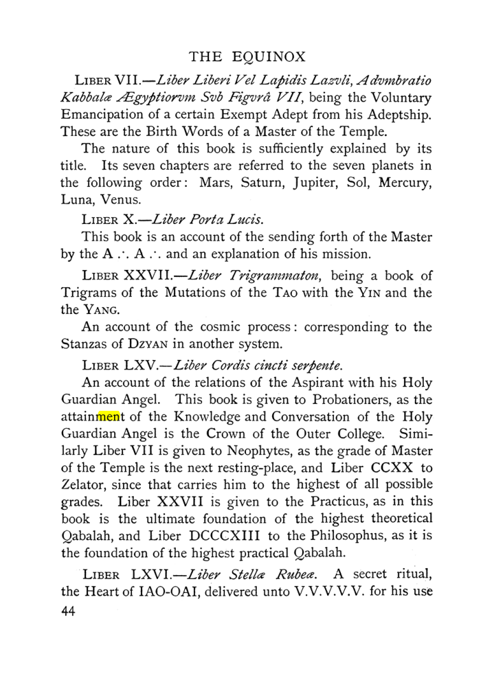 Original scan of The Equinox (Volume I, Number X), PDF page 84