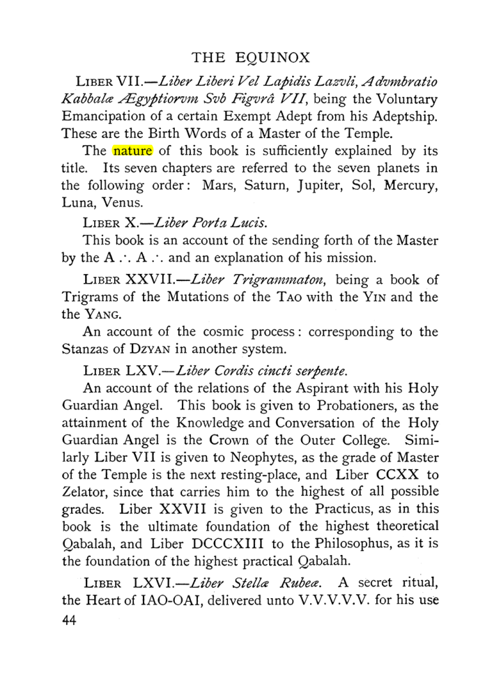 Original scan of The Equinox (Volume I, Number X), PDF page 84
