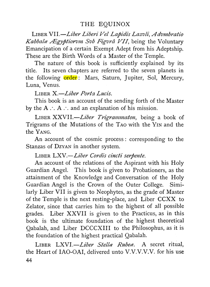 Original scan of The Equinox (Volume I, Number X), PDF page 84