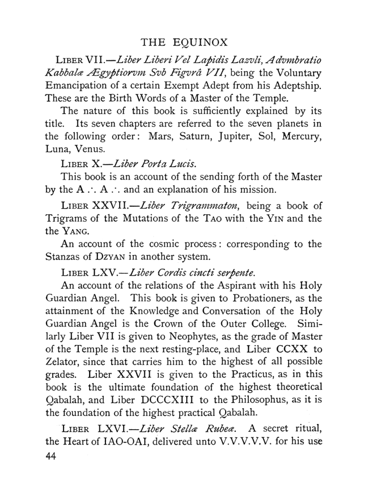 Original scan of The Equinox (Volume I, Number X), PDF page 84