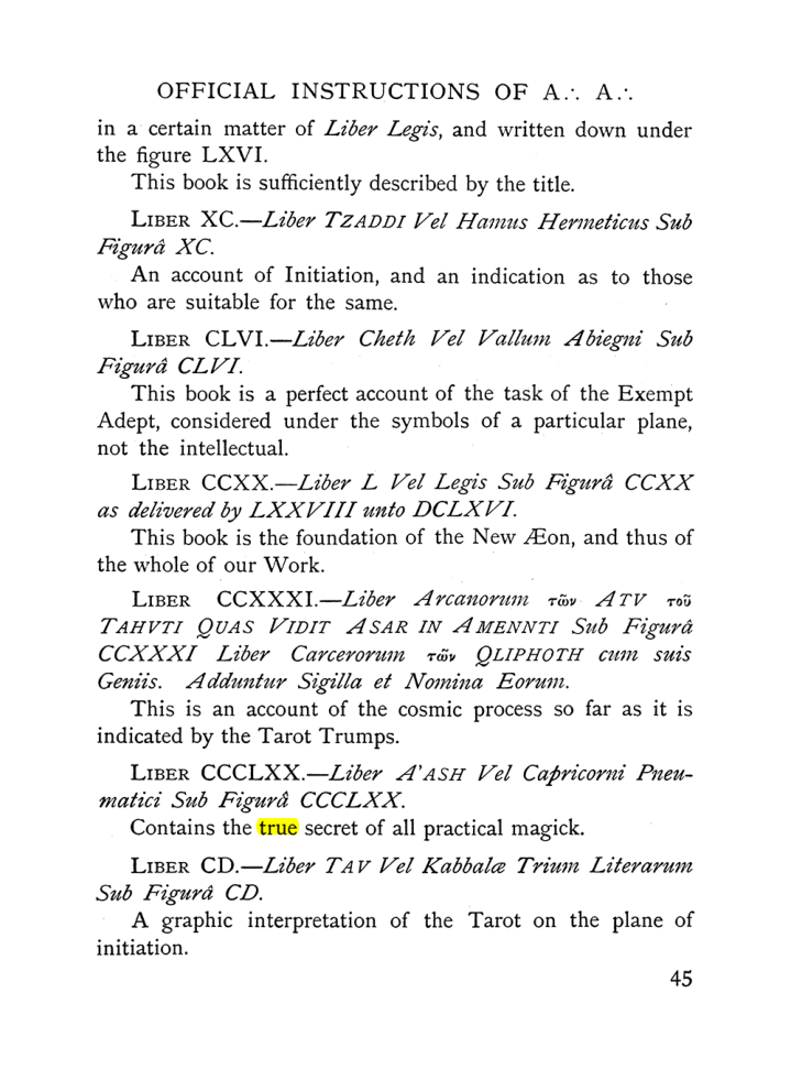 Original scan of The Equinox (Volume I, Number X), PDF page 85