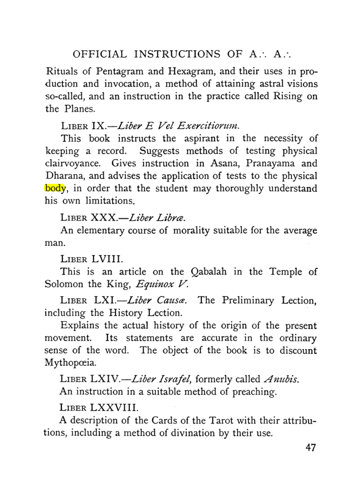 Original scan of The Equinox (Volume I, Number X), PDF page 87