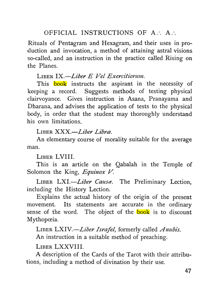 Original scan of The Equinox (Volume I, Number X), PDF page 87