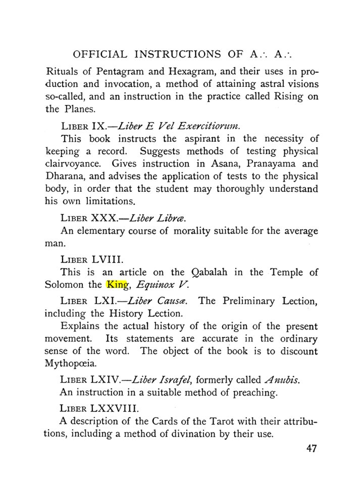 Original scan of The Equinox (Volume I, Number X), PDF page 87