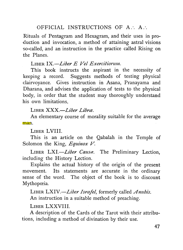 Original scan of The Equinox (Volume I, Number X), PDF page 87