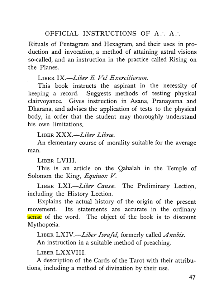 Original scan of The Equinox (Volume I, Number X), PDF page 87