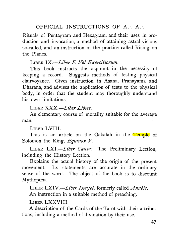 Original scan of The Equinox (Volume I, Number X), PDF page 87