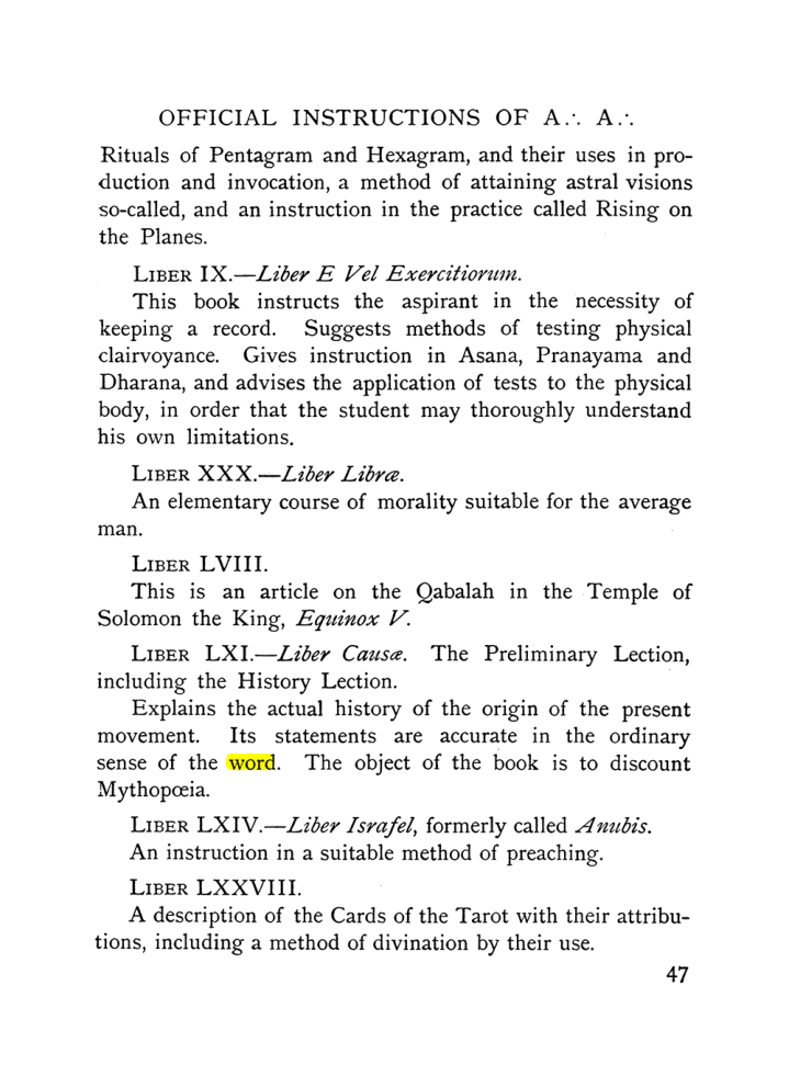 Original scan of The Equinox (Volume I, Number X), PDF page 87