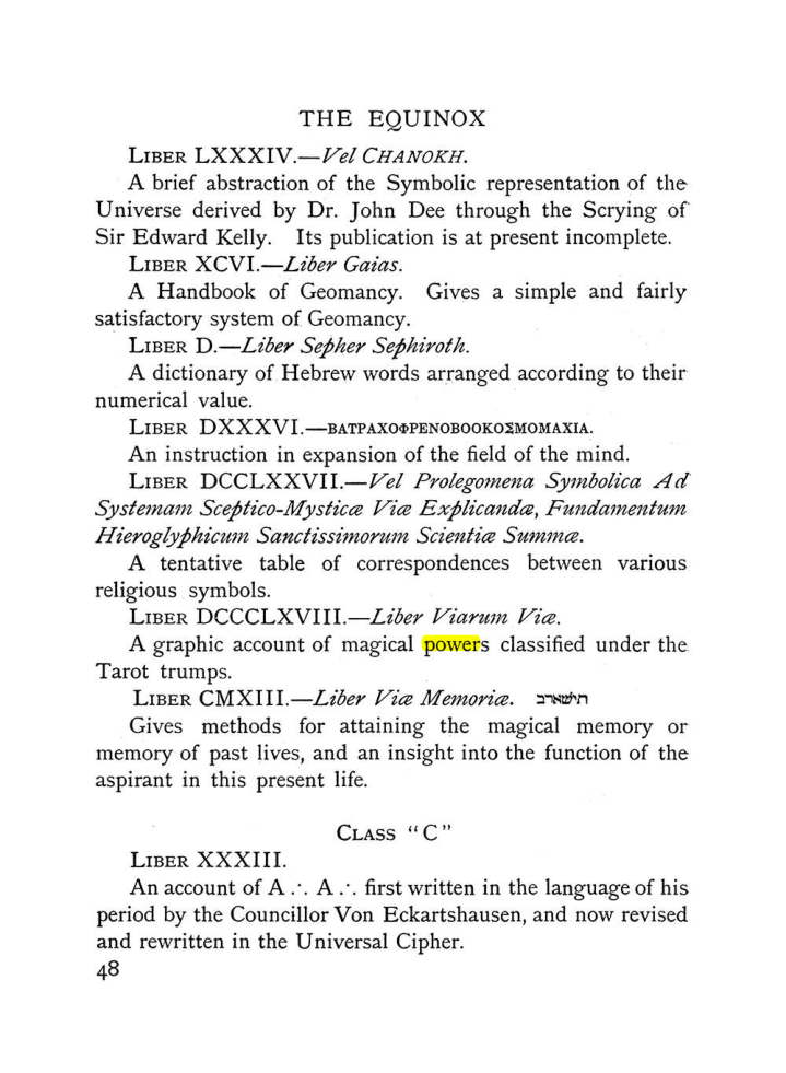 Original scan of The Equinox (Volume I, Number X), PDF page 88
