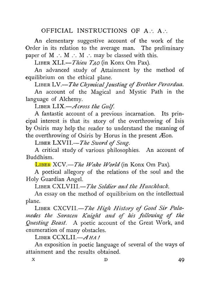 Original scan of The Equinox (Volume I, Number X), PDF page 89