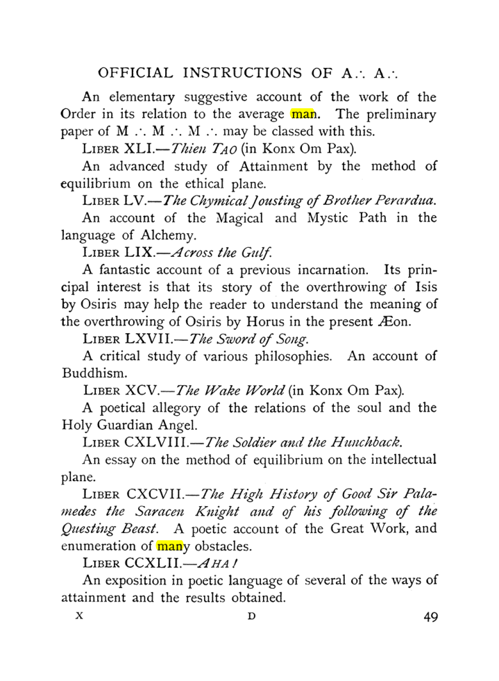 Original scan of The Equinox (Volume I, Number X), PDF page 89