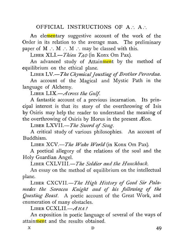 Original scan of The Equinox (Volume I, Number X), PDF page 89