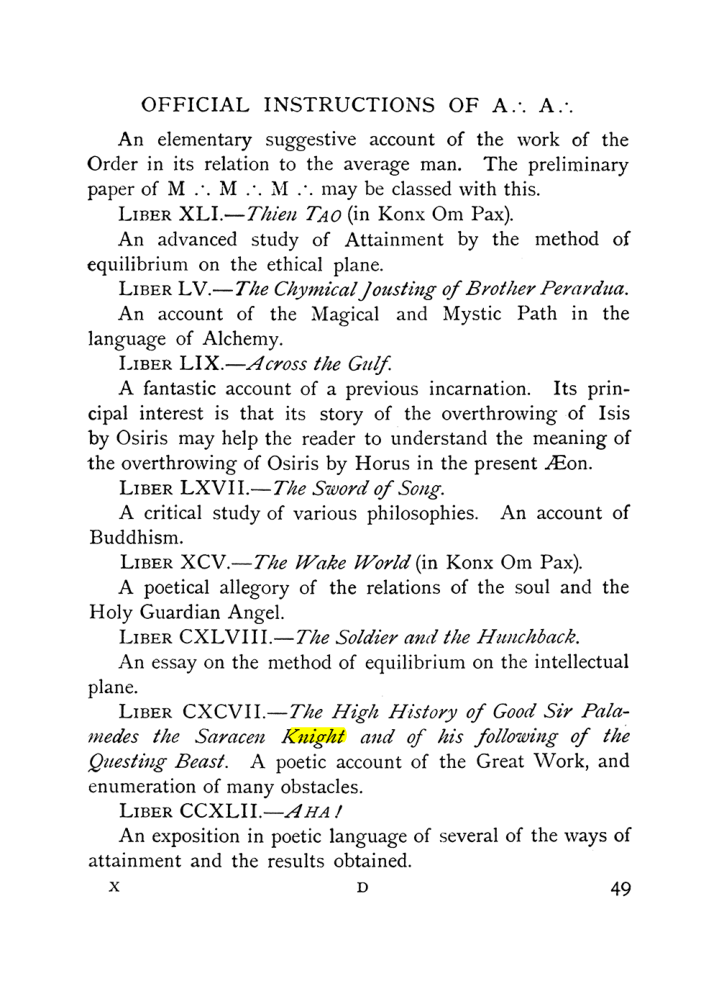 Original scan of The Equinox (Volume I, Number X), PDF page 89