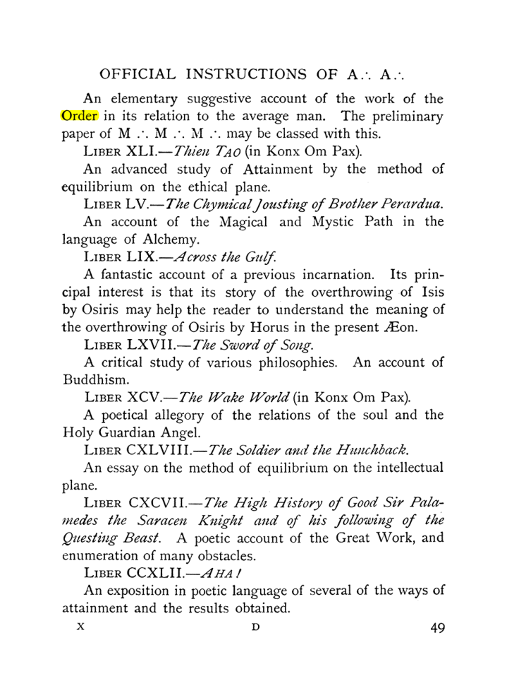 Original scan of The Equinox (Volume I, Number X), PDF page 89