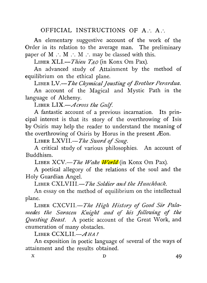 Original scan of The Equinox (Volume I, Number X), PDF page 89