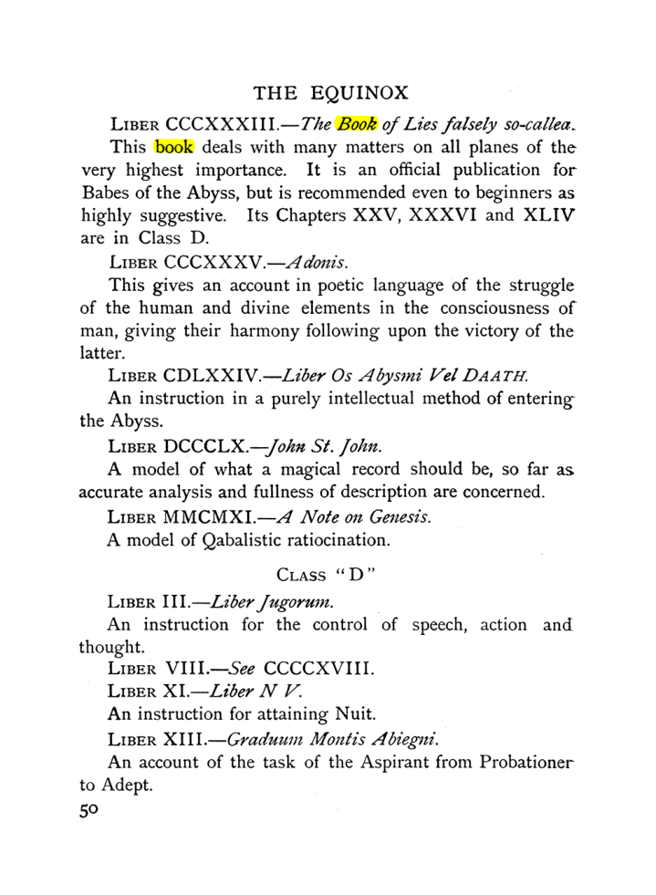 Original scan of The Equinox (Volume I, Number X), PDF page 90