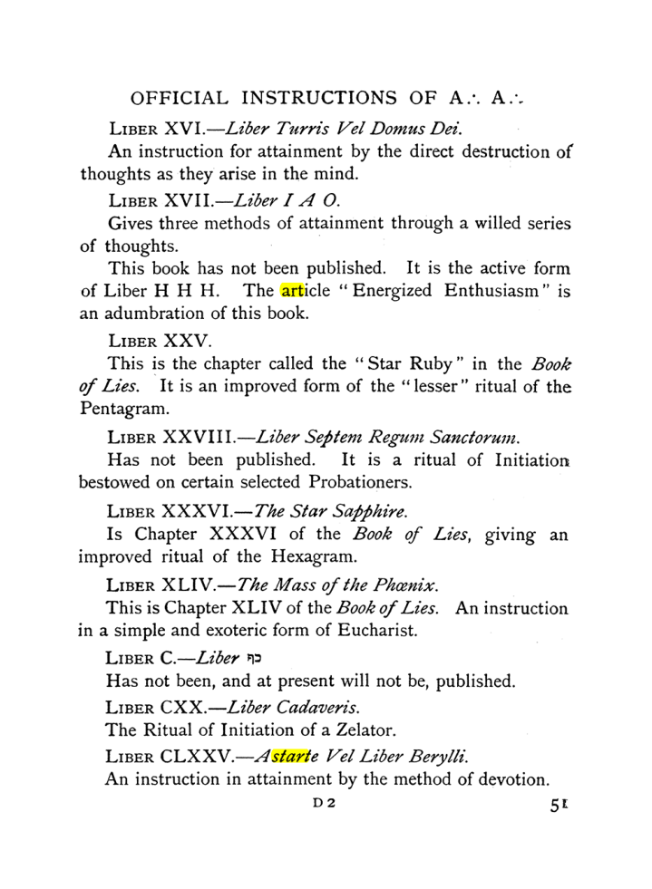 Original scan of The Equinox (Volume I, Number X), PDF page 91