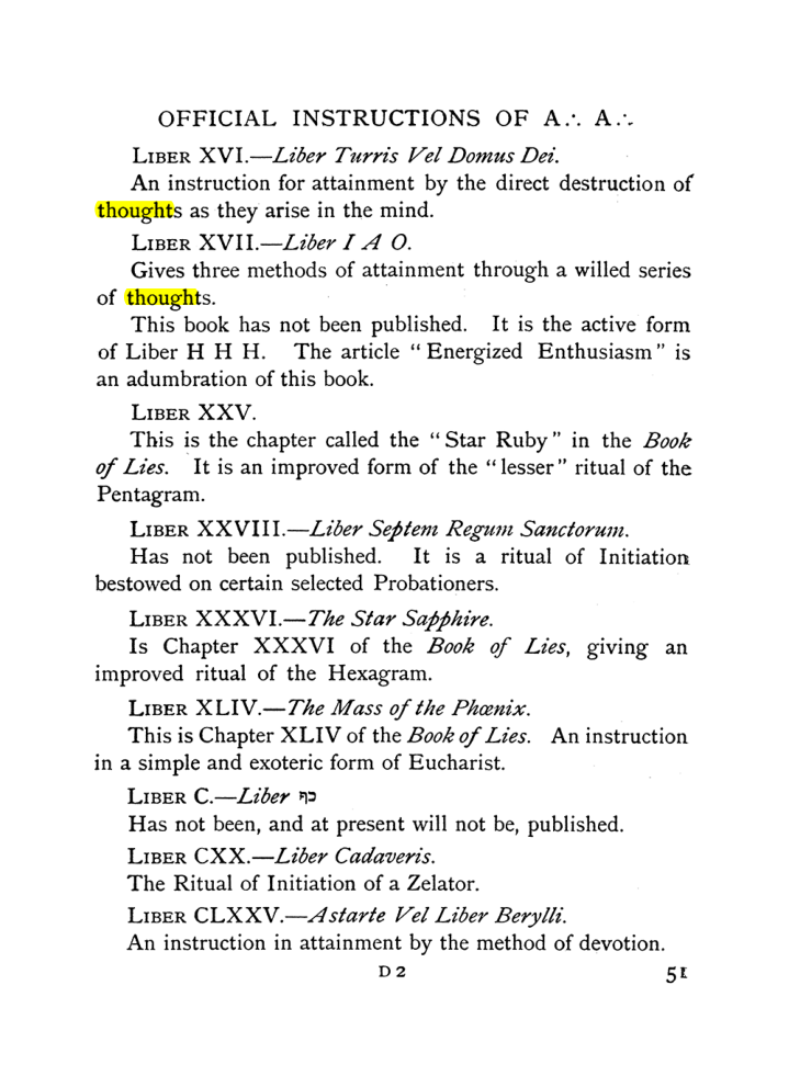 Original scan of The Equinox (Volume I, Number X), PDF page 91