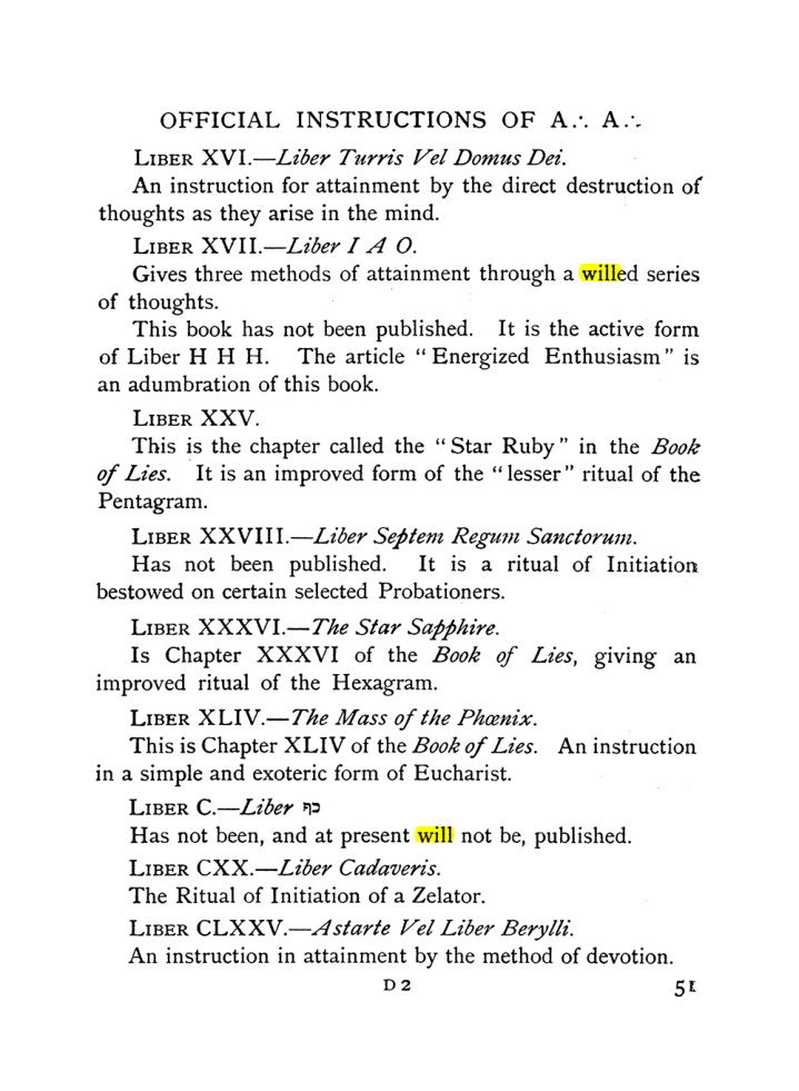 Original scan of The Equinox (Volume I, Number X), PDF page 91