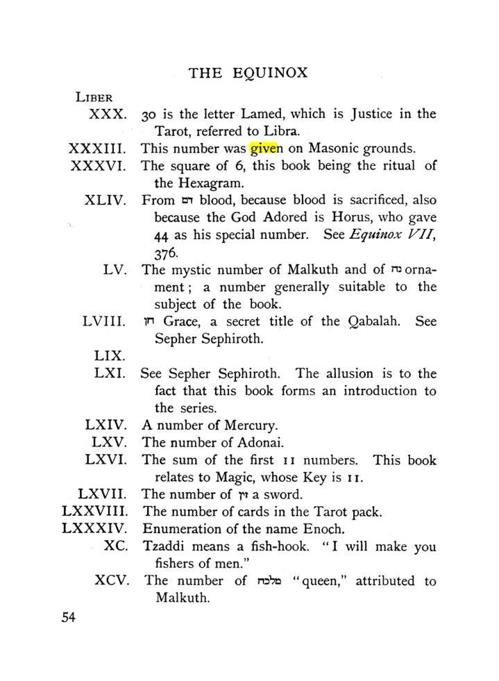 Original scan of The Equinox (Volume I, Number X), PDF page 94