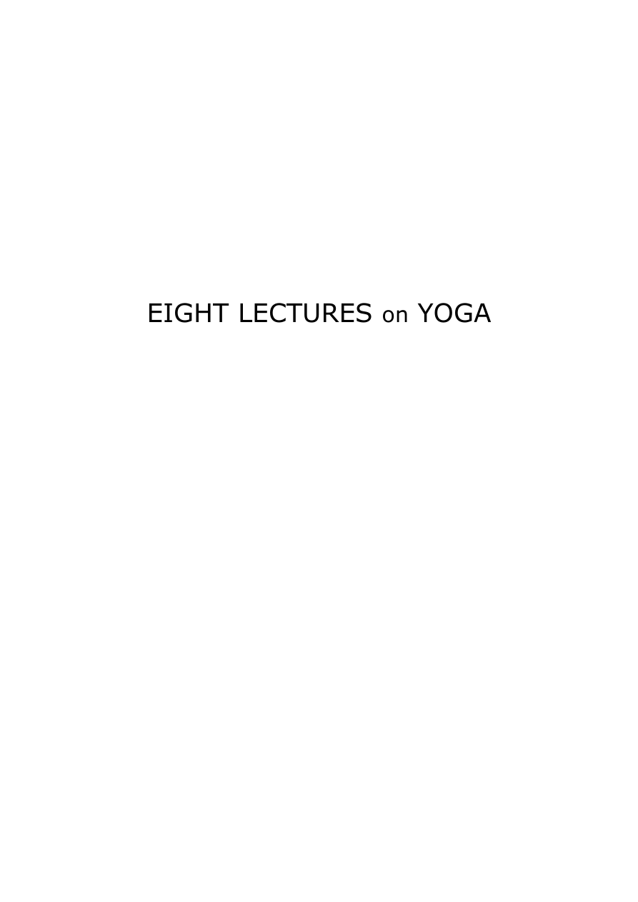 Original scan of Eight Lectures on Yoga, PDF page 1