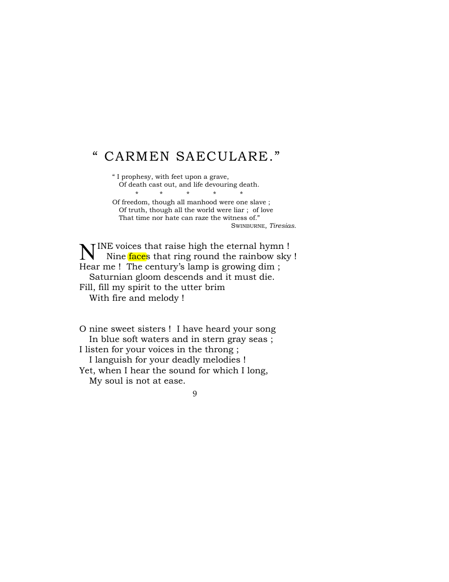 Original scan of Carmen Saeculare, PDF page 11