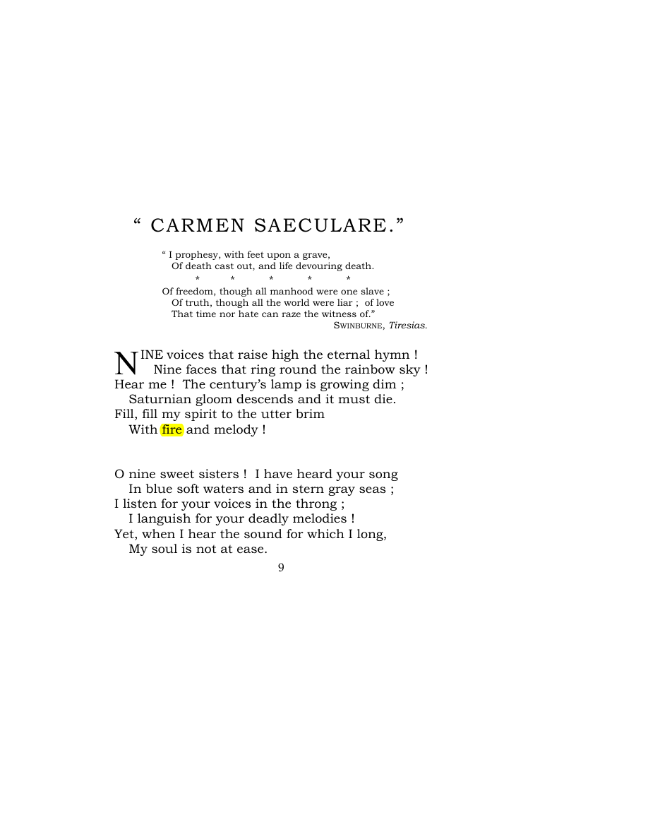 Original scan of Carmen Saeculare, PDF page 11