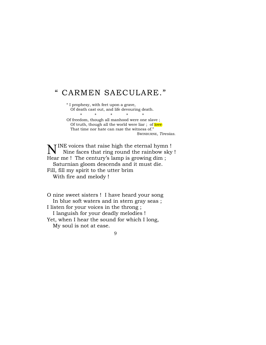 Original scan of Carmen Saeculare, PDF page 11