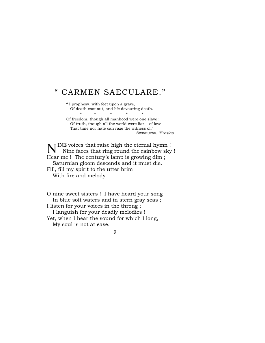 Original scan of Carmen Saeculare, PDF page 11