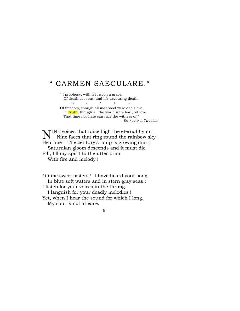 Original scan of Carmen Saeculare, PDF page 11