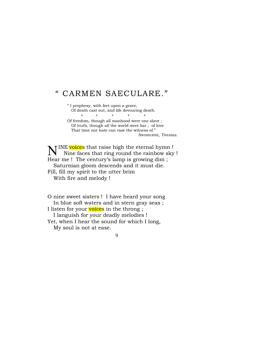 Original scan of Carmen Saeculare, PDF page 11