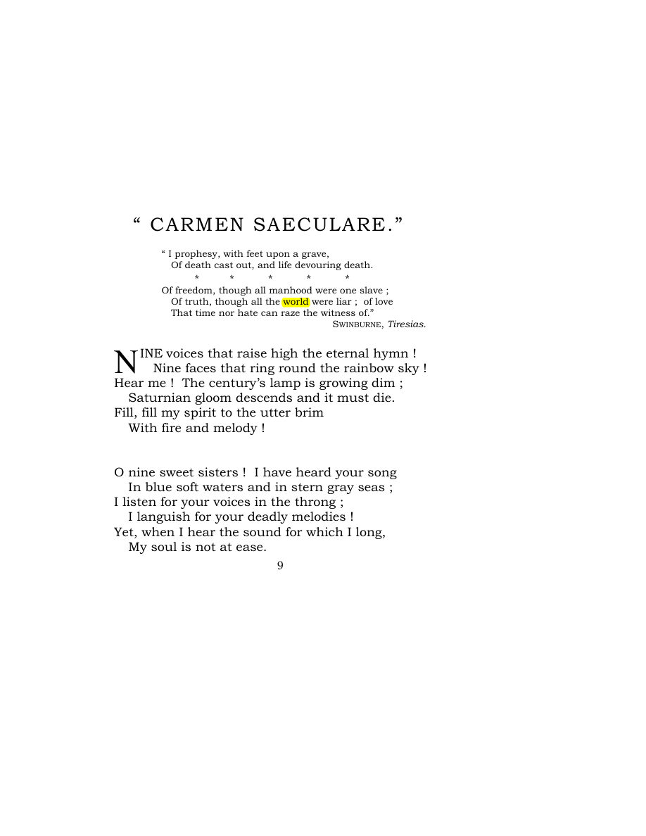 Original scan of Carmen Saeculare, PDF page 11
