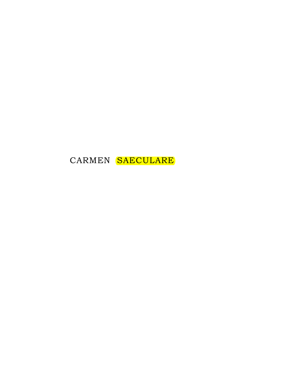 Original scan of Carmen Saeculare, PDF page 3