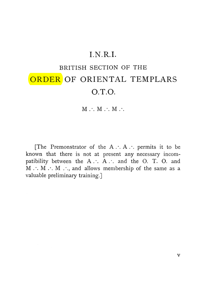 Original scan of The Equinox (Volume I, Number VIII), PDF page 11