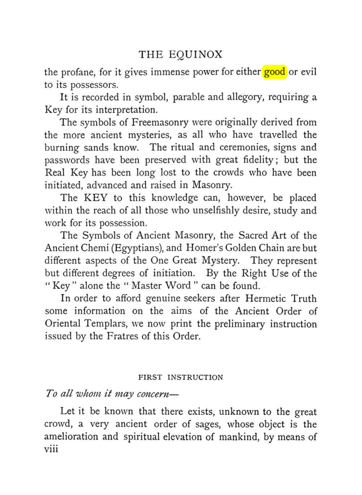 Original scan of The Equinox (Volume I, Number VIII), PDF page 14