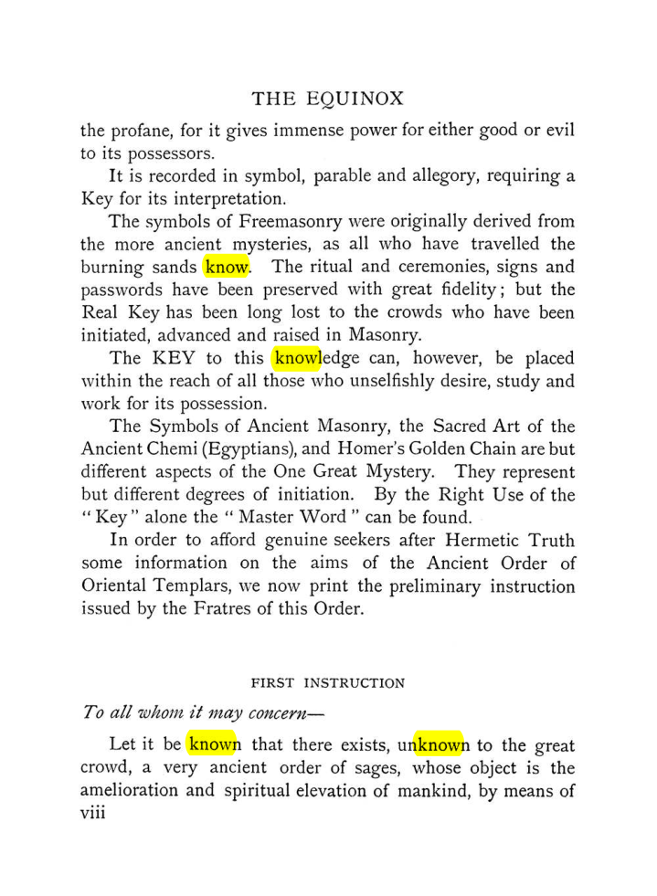 Original scan of The Equinox (Volume I, Number VIII), PDF page 14