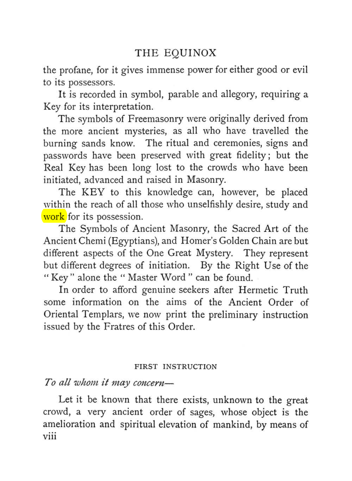 Original scan of The Equinox (Volume I, Number VIII), PDF page 14