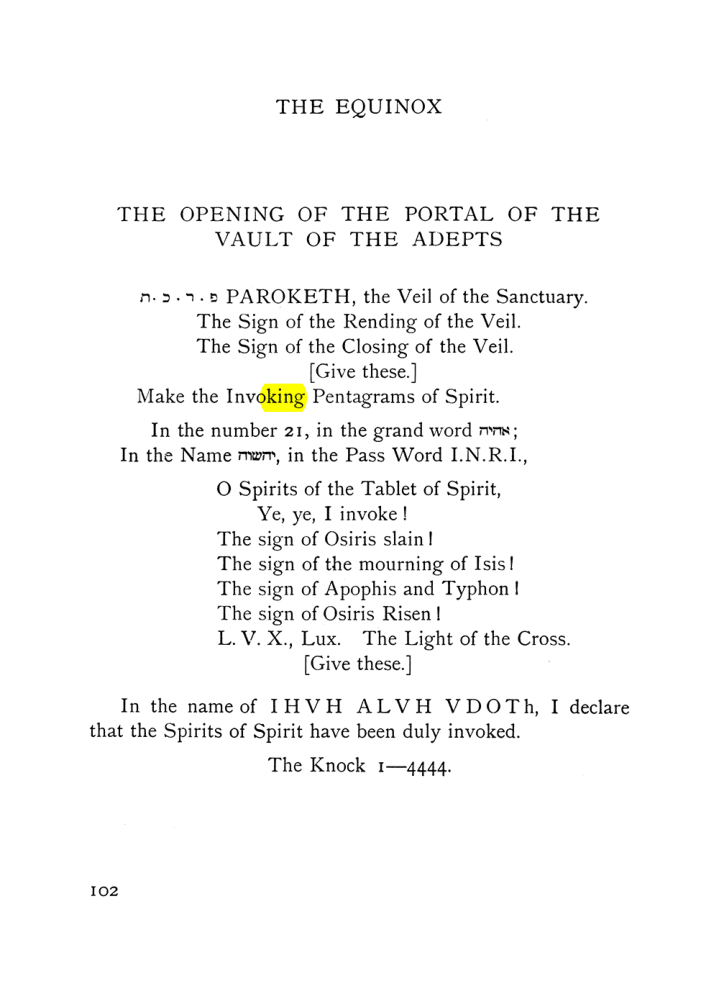 Original scan of The Equinox (Volume I, Number VIII), PDF page 144