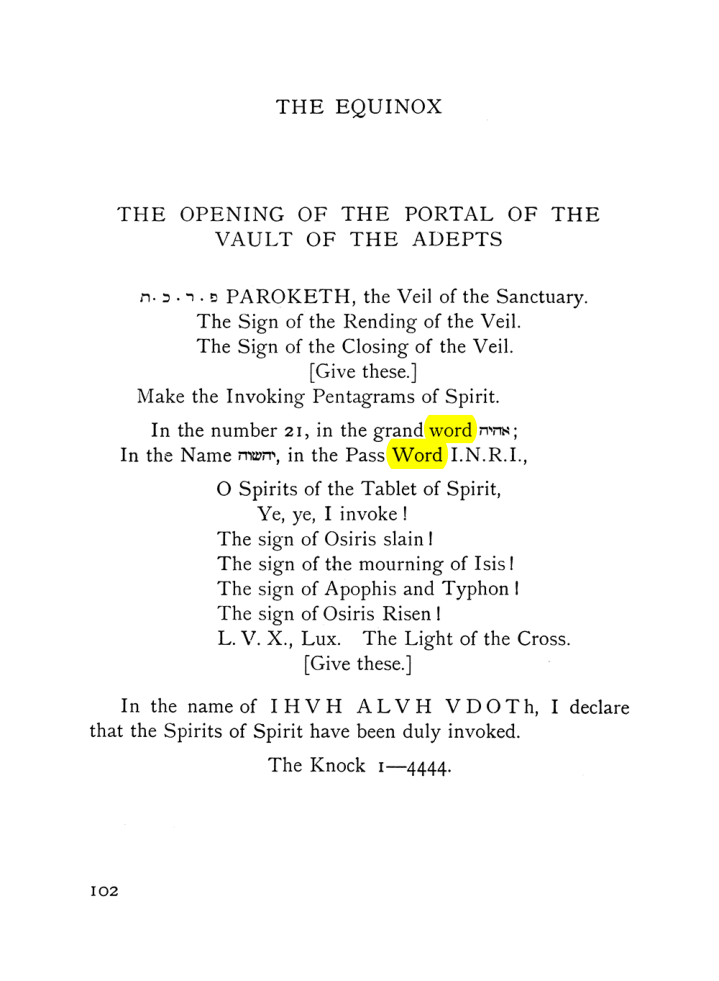Original scan of The Equinox (Volume I, Number VIII), PDF page 144