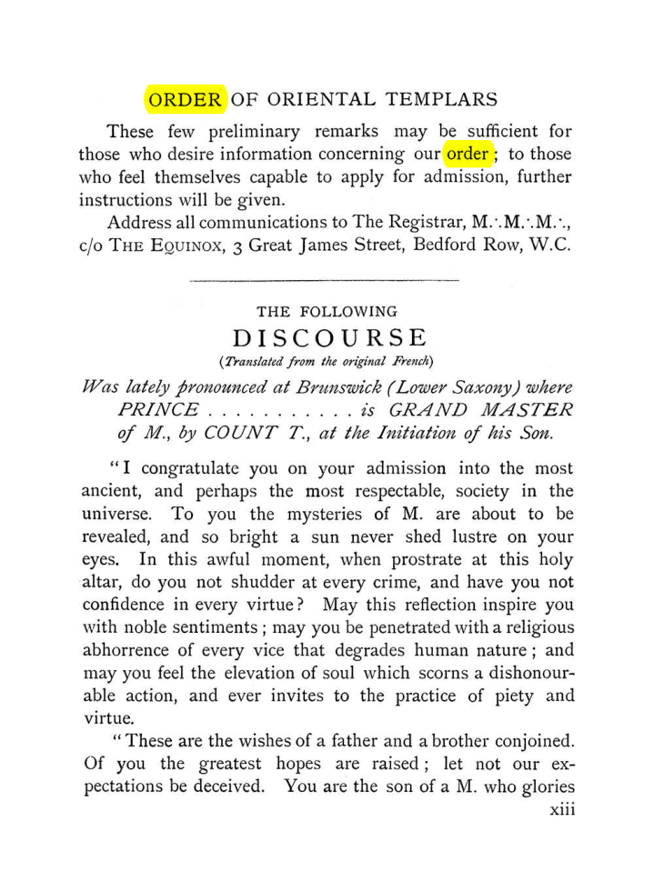 Original scan of The Equinox (Volume I, Number VIII), PDF page 19