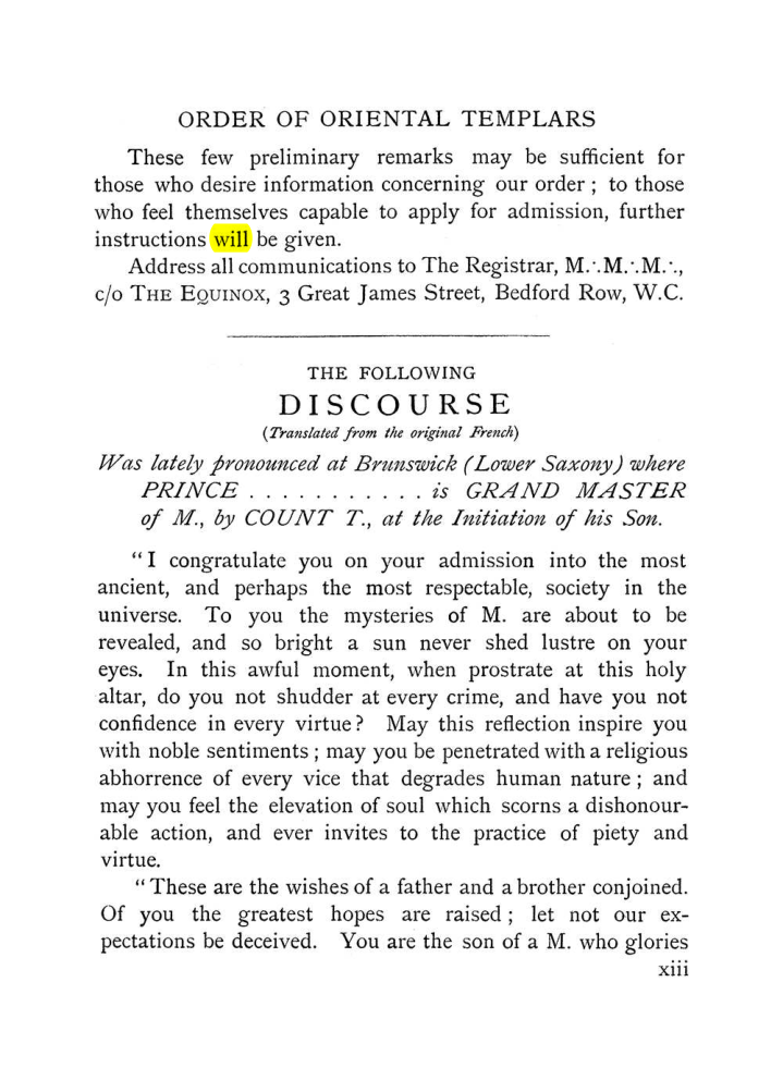 Original scan of The Equinox (Volume I, Number VIII), PDF page 19