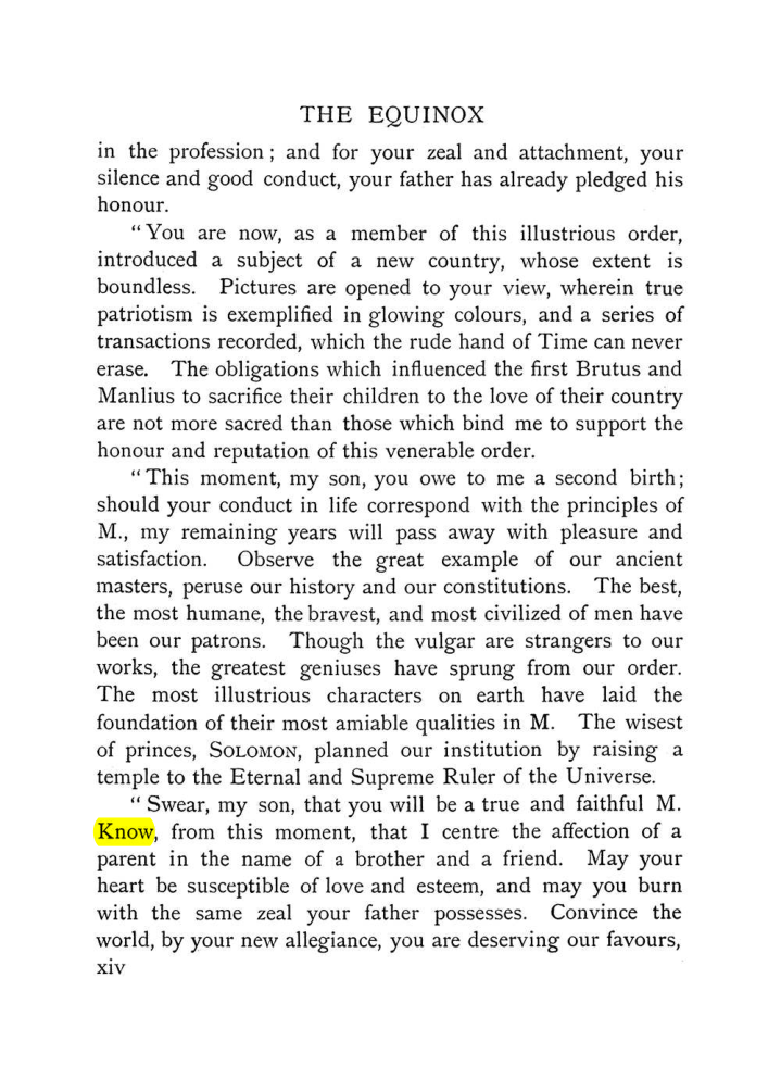 Original scan of The Equinox (Volume I, Number VIII), PDF page 20
