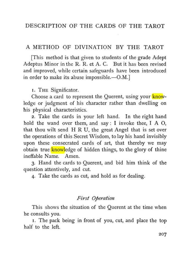 Original scan of The Equinox (Volume I, Number VIII), PDF page 249