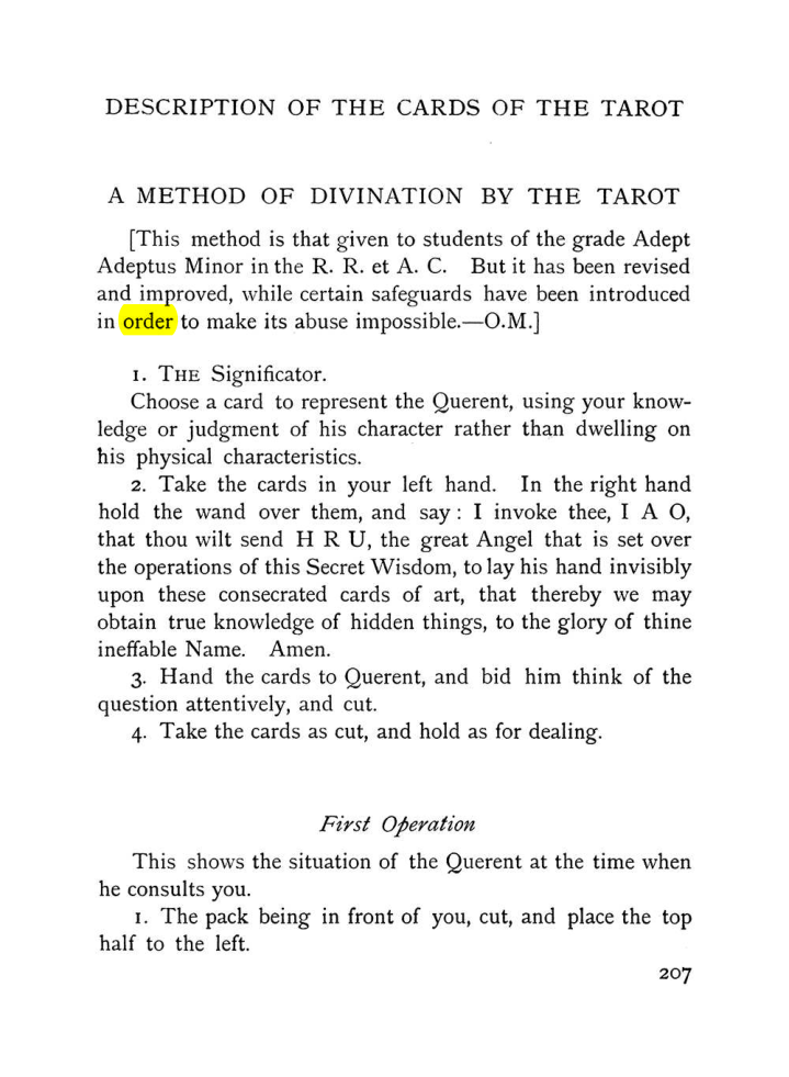 Original scan of The Equinox (Volume I, Number VIII), PDF page 249