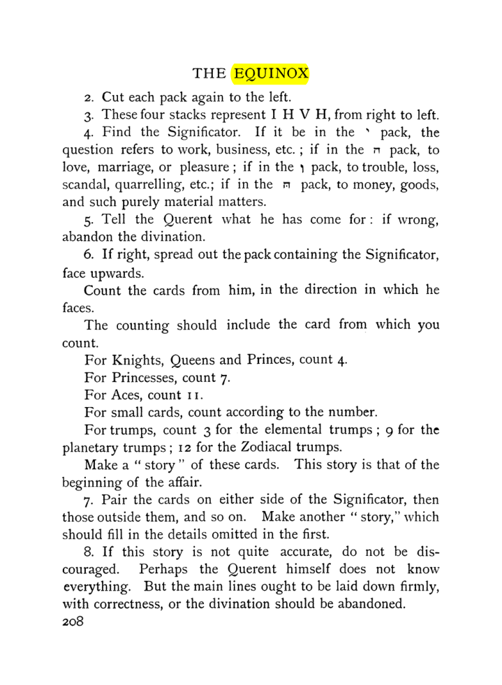 Original scan of The Equinox (Volume I, Number VIII), PDF page 250