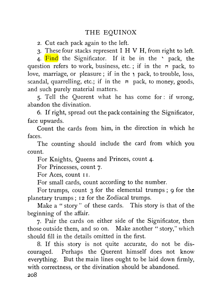 Original scan of The Equinox (Volume I, Number VIII), PDF page 250