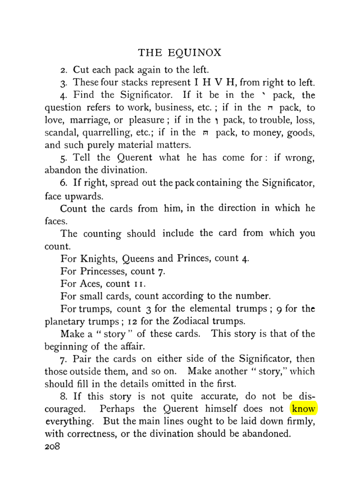Original scan of The Equinox (Volume I, Number VIII), PDF page 250