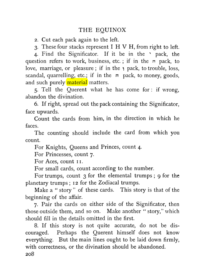 Original scan of The Equinox (Volume I, Number VIII), PDF page 250