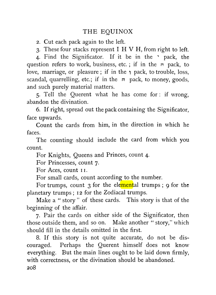 Original scan of The Equinox (Volume I, Number VIII), PDF page 250