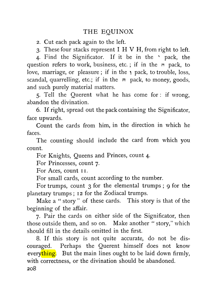 Original scan of The Equinox (Volume I, Number VIII), PDF page 250